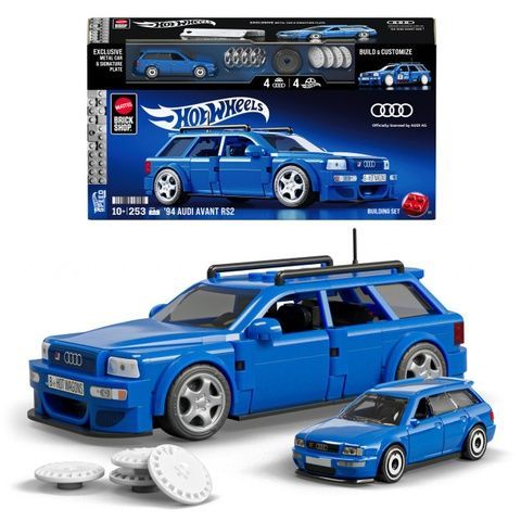 Hot Wheels коллекционная машинка конструктор Brick Shop Speed ​​Audi Avant RS2 (JGR28) JGR28 фото