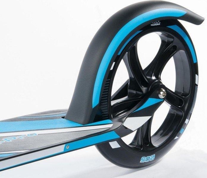 Самокат HUDORA Scooter Big Wheel Step RX205 - Black/Blue черный/синий 14750 фото