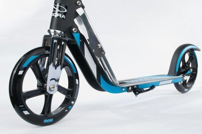 Самокат HUDORA Scooter Big Wheel Step RX205 - Black/Blue черный/синий 14750 фото