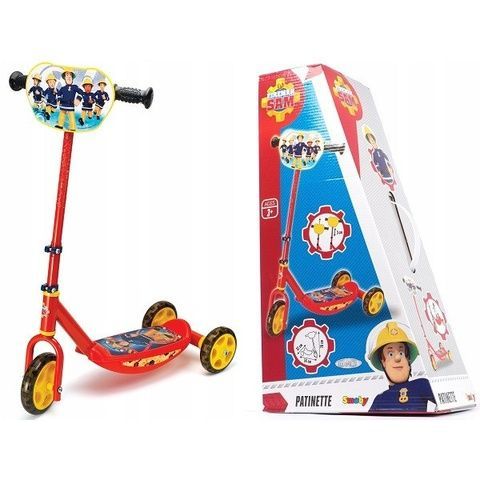 Дитячий 3-колісний самокат Smoby Fireman Sam 750155 фото