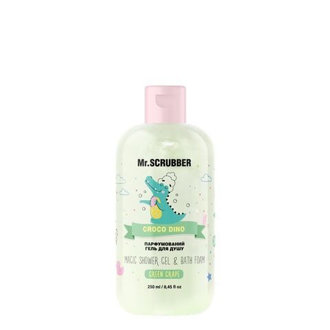 Дитячий парфумований гель для душу Croco Dino Green Grape Mr.SCRUBBER 4823109702707 фото