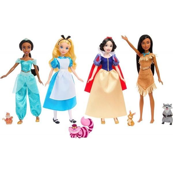 Коллекция из 8 модных кукол Дисней с аксессуарами Mattel Disney Princess Fashion Doll 8-Pack HRF55 фото