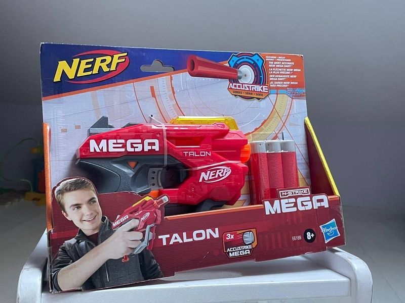 Игрушечный бластер Nerf Mega Talon N-Strike E6189 Нерф E6189 фото