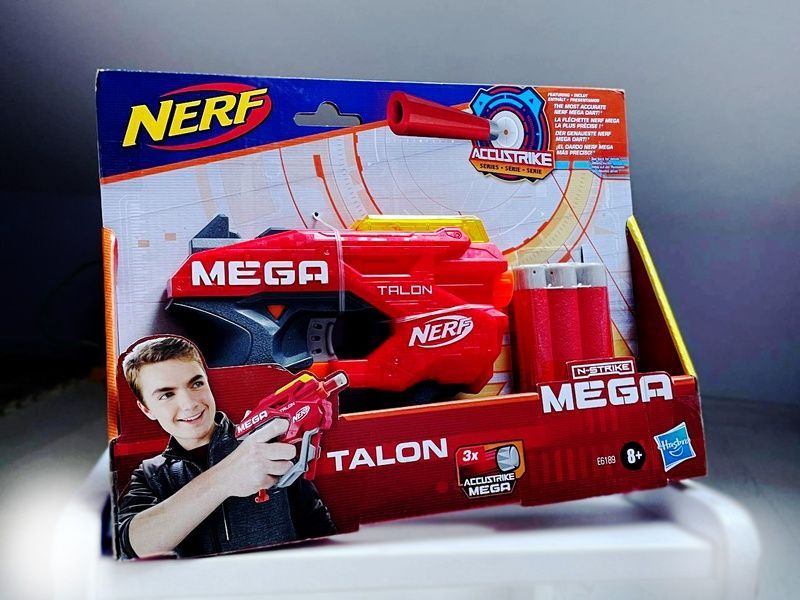 Игрушечный бластер Nerf Mega Talon N-Strike E6189 Нерф E6189 фото