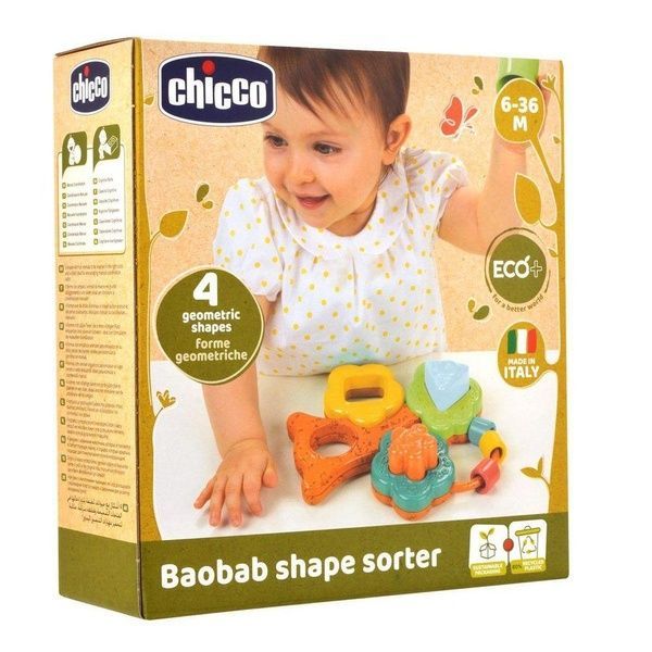Chicco Развивающая игрушка Eco+ "Баобаб - первый сортер" 10493 фото
