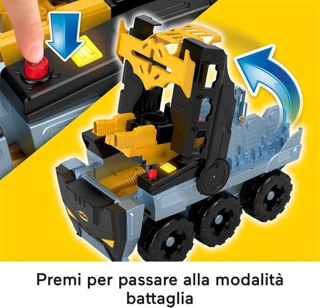Fisher-Price Imaginext Bat-Tank Бетмен з фігуркою, звуком і світлом &ndash; трансформер HVY04 фото