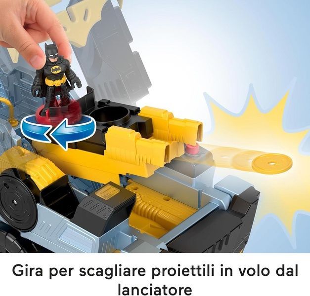 Fisher-Price Imaginext Bat-Tank Бетмен з фігуркою, звуком і світлом &ndash; трансформер HVY04 фото