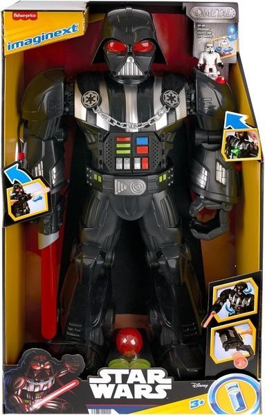 Fisher-Price Imaginext Star Wars Darth Vader Bot &ndash; интерактивная фигурка 60 см со звуком, светом и штурмовиком HXG51 фото