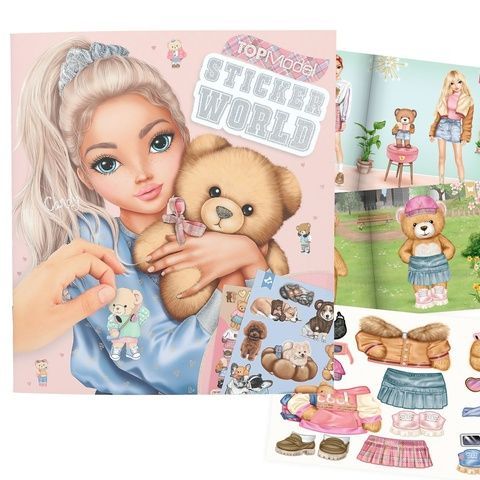 Альбом для стикеров Top model Sticker World Team Teddy стикербук топ модел набор для творчества(13209) 13209 фото