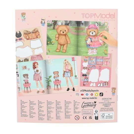 Альбом для стикеров Top model Sticker World Team Teddy стикербук топ модел набор для творчества(13209) 13209 фото