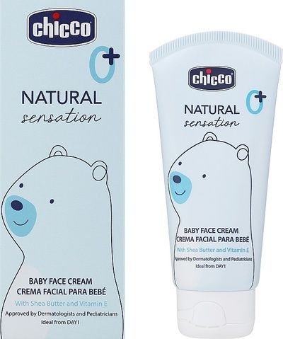 Chicco&nbsp;Детский&nbsp;Крем для лица с маслом ши и рисовым маслом Natural Sensation 50 мл 11521 фото