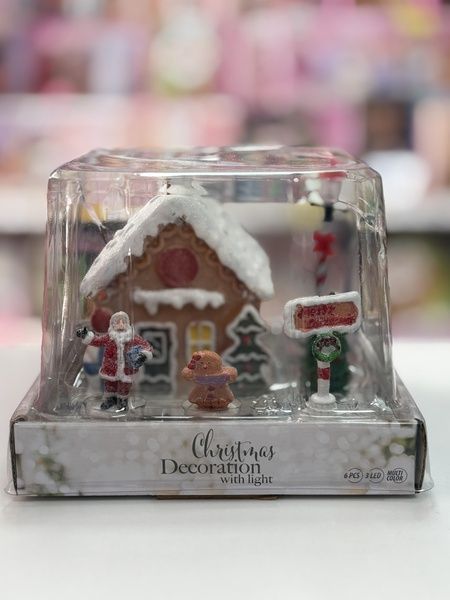 Christmas Decoration - декор з підсвічуванням у вигляді пряникового будиночку 3219600 фото