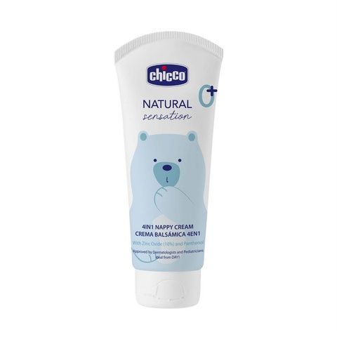 Chicco Защитный крем под подгузник 4 в 1 с цинком и пантенолом Natural Sensation 100 мл Чико 11520 фото