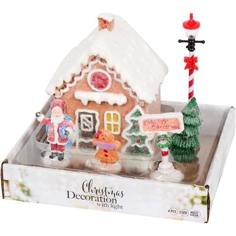 Christmas Decoration - декор з підсвічуванням у вигляді пряникового будиночку 3219600 фото
