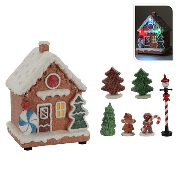 Christmas Decoration - декор з підсвічуванням у вигляді пряникового будиночку 3219600 фото