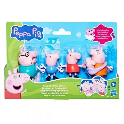 Набор фигурок Peppa`s Family of five Игровой набор Большая семья Свинки Пеппы G0506 фото