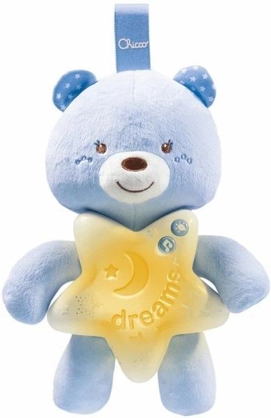 Chicco музична іграшка First dreams блакитне ведвежа зі звуком та світлом 8058664079711 фото