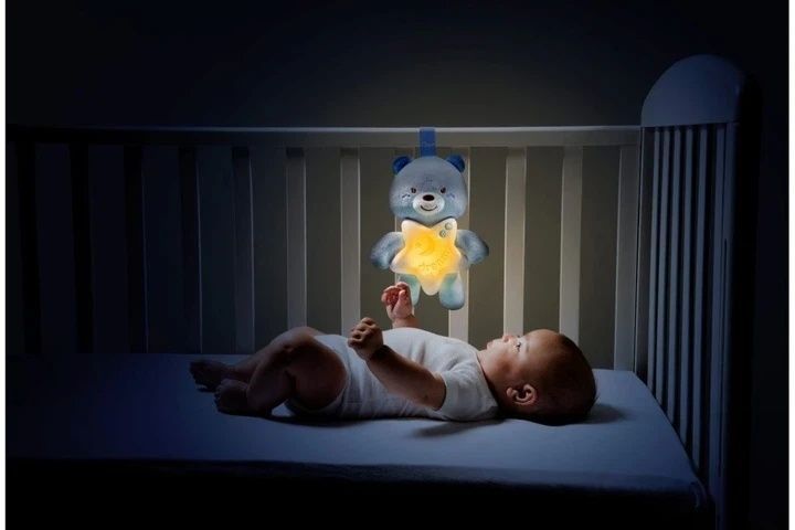Chicco музична іграшка First dreams блакитне ведвежа зі звуком та світлом 8058664079711 фото