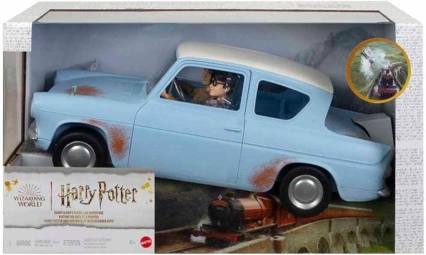 Harry Potter Гаррі Поттер - Літаюча машина з Гаррі і Роном з машиною Ford Anglia HHX03 HHX03 фото