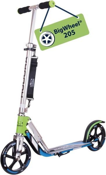Самокат HUDORA Scooter Big Wheel Step RX205 - green/blue зелениий/синій 14738 фото