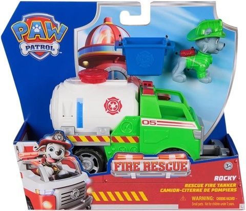 Paw Patrol Fire Rescue Rocky Щенячий патруль пожарная спасательная миссия спасательный автомобиль с водителем Рокки 20151504 фото