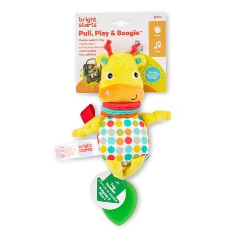 Bright Starts Игрушка-подвеска музыкальная Bright Starts "Pull, Play & Boogie &ndash; Giraffe" Жирафа 13088 фото