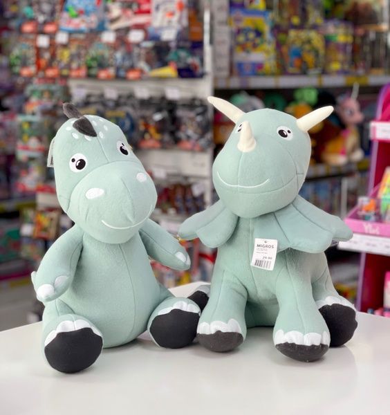 М'яка іграшка MIGROS Дракончик 40 см подарунок на рік дракона dragon01 фото