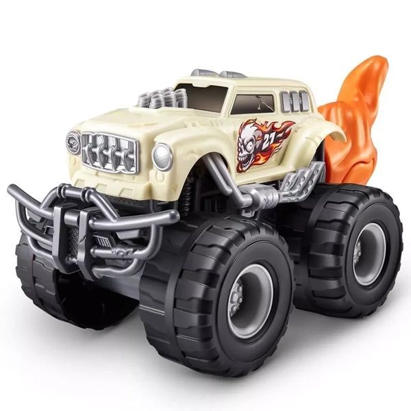 Игровой набор-сюрприз ZURU Smashers Monster Wheels Skull Trucks Машинка монстр-трак 74103B фото