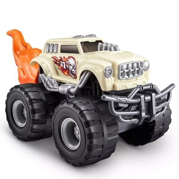Игровой набор-сюрприз ZURU Smashers Monster Wheels Skull Trucks Машинка монстр-трак 74103B фото