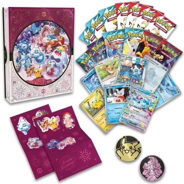 Pokemon TCG Holiday Calendar - Новогодний Адвент-календарь коллекционные игровые карты покемонов 10-10032-101 фото
