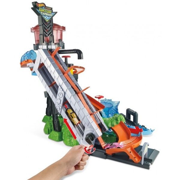 Hot Wheels Легендарний Гараж Бешеная автомойка Водонапорная башня набор Крокодил Хот Вилс FTB67 FTB67 фото