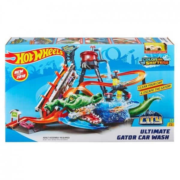 Hot Wheels Легендарний Гараж Бешеная автомойка Водонапорная башня набор Крокодил Хот Вилс FTB67 FTB67 фото