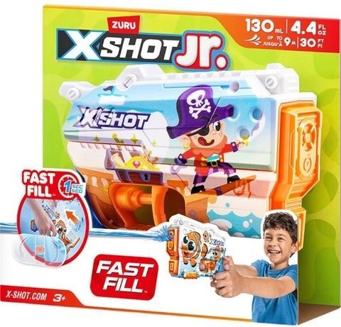 Zuru X-Shot Junior Fast-Fill Пірат дитячий Водний бластер,водяний пістолет 130 мл 118143B фото