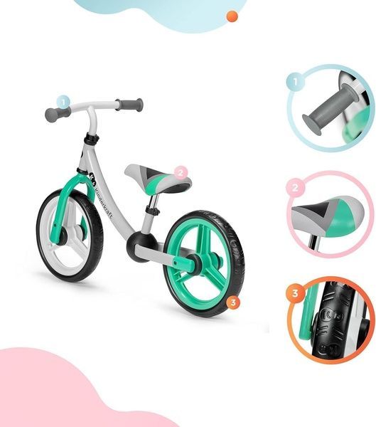 Беговел Kinderkraft 2Way Next Balance Bike - Light Green Велобег KR2WAY00GRE00000 фото