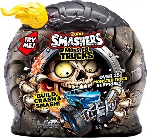 Ігровий набір-сюрприз ZURU Smashers Monster Wheels Shark Trucks Машинка монстр-трак Шарк Трек 74103D фото