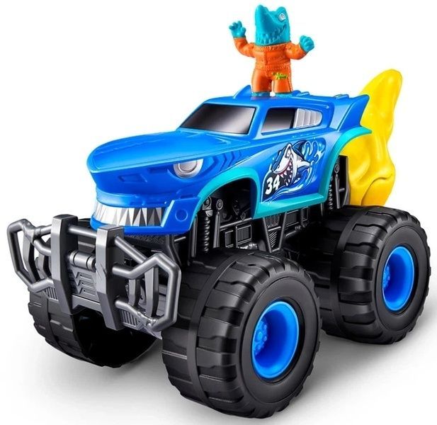 Ігровий набір-сюрприз ZURU Smashers Monster Wheels Shark Trucks Машинка монстр-трак Шарк Трек 74103D фото