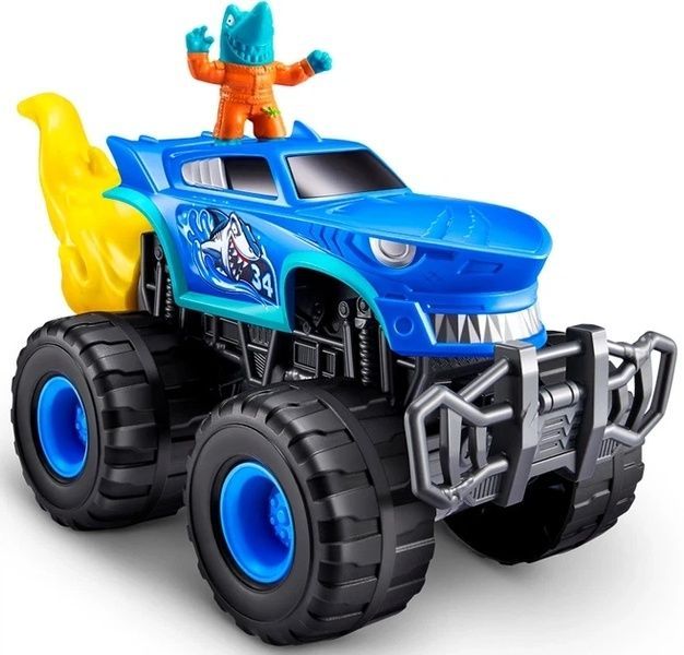 Ігровий набір-сюрприз ZURU Smashers Monster Wheels Shark Trucks Машинка монстр-трак Шарк Трек 74103D фото