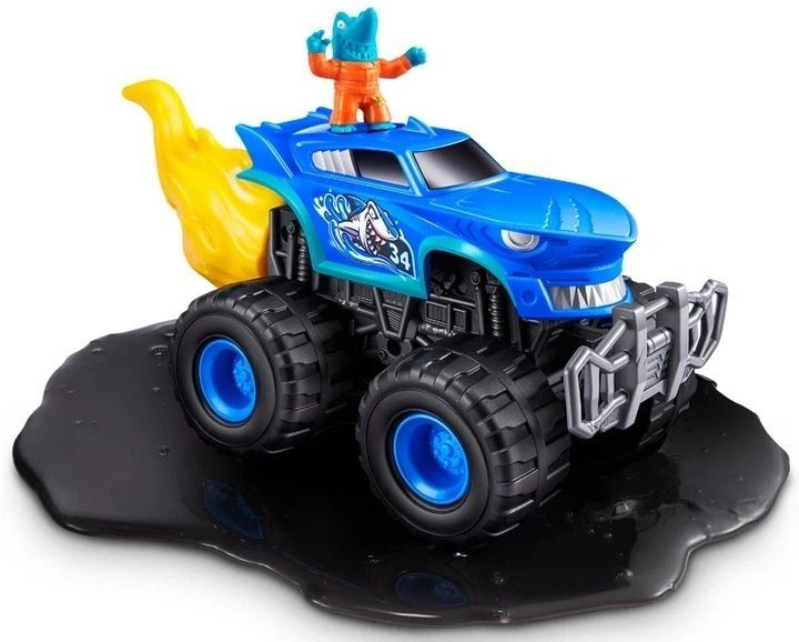 Ігровий набір-сюрприз ZURU Smashers Monster Wheels Shark Trucks Машинка монстр-трак Шарк Трек 74103D фото