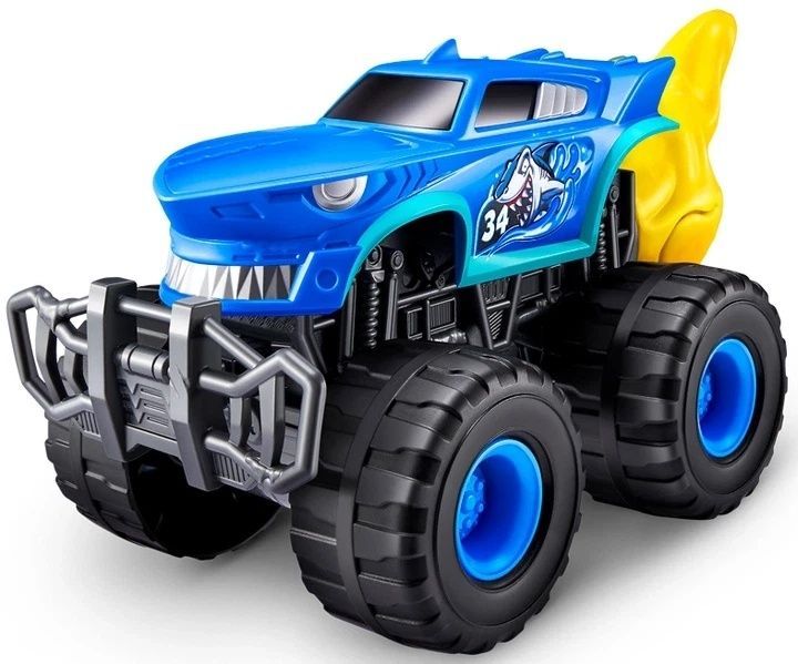 Ігровий набір-сюрприз ZURU Smashers Monster Wheels Shark Trucks Машинка монстр-трак Шарк Трек 74103D фото