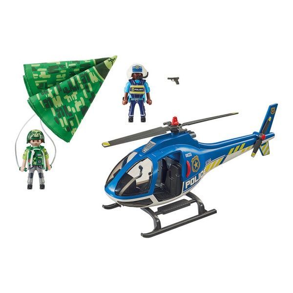 Playmobil 70569 Ігровий набір Поліцейський розшук гелікоптер і парашутист 70569 фото