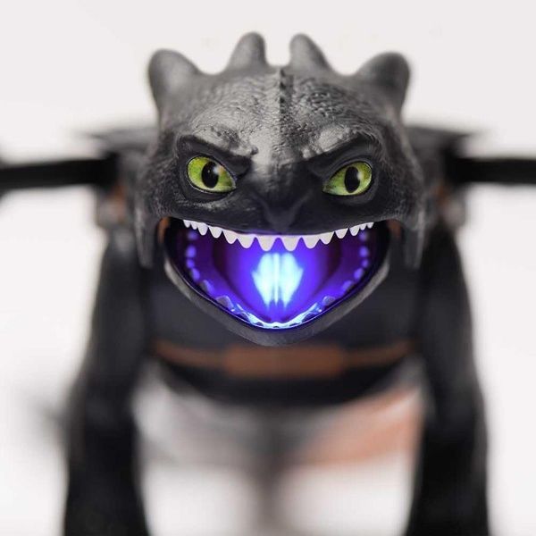 Інтерактивна іграшка Dragons Ultimate Plasma Blast Toothless "Як приборкати дракона" Беззубик що дихає вогнем із звуком та світлом 20151211 фото