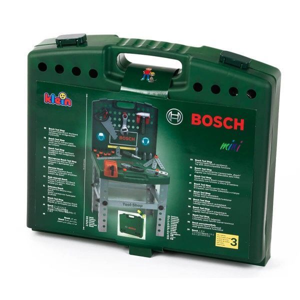 Bosch mini детский игрушечный набор инструментов Theo Klein Bosch с аккумуляторным шуруповертом Ixolino, молотком и аксессуарами 8681 фото