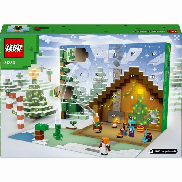 LEGO Новогодний Адвент календарь Minecraft календарь Майнкрафт 2025 Advent 21280 21280 фото