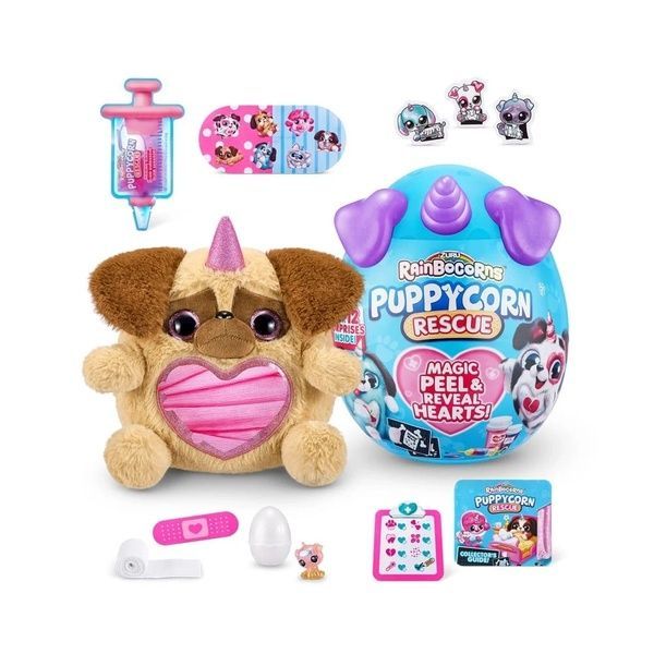 ZURU Мягкая игрушка-сюрприз Rainbocorns Puppycorn Rescue 9261G фото