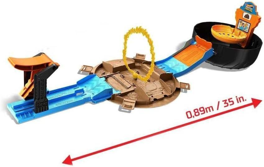 Ігровий набір Hot Wheels Monster Trucks Stunt Tire Play Set Хот Вілс Трюки в шині HHY74 HHY74 фото
