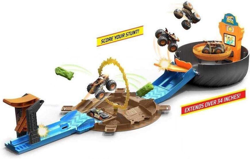 Ігровий набір Hot Wheels Monster Trucks Stunt Tire Play Set Хот Вілс Трюки в шині HHY74 HHY74 фото
