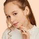UmaUmi Сережки Тигренятко з лапкою із помаранчевою емаллю 210573000620 фото 4