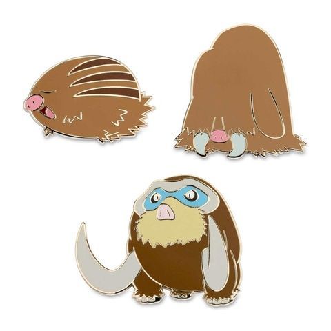 Pokemon набор значков Swinub Piloswine і Mamoswine Покемон 3 шт 710-03878 710-03878 фото