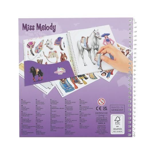 Стикербук Top Model Dress me Up Miss Melody 12431 12431 фото
