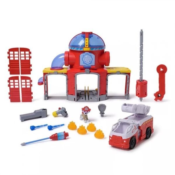 Пожарная станция PAW Patrol Fire Rescue со световыми и звуковыми эффектами и дополнительной машинкой и фигуркой Маршала 6073760 фото